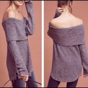 Anthropologie Moth Off The Shoulder Sweater Size s